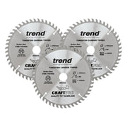 Trend CraftPro Plunge Saw Blade 160 x 20mm x 48T (Pack 3) Trend - RockBottom Northampton