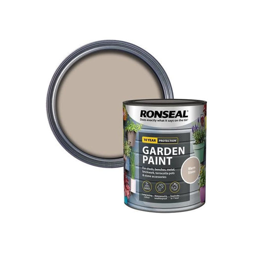 Ronseal Garden Paint Warm Stone 750ml Ronseal - RockBottom Nothampton