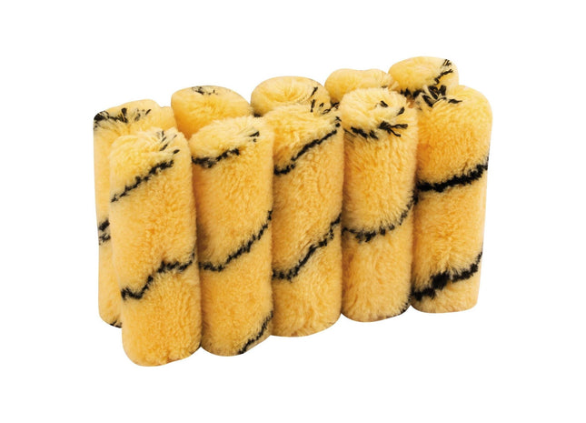Draper Tiger Stripe Paint Roller Sleeves, 100mm (Pack of 10) 82550 Draper - Town Tools 