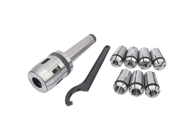 Draper Mill Chuck Set, MT3 - M12 Diameter, 4 - 16mm 04662 Draper - Town Tools 