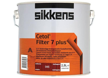 Sikkens Cetol Filter 7 Plus Translucent Woodstain Mahogany 2.5 litre Sikkens - RockBottom Nothampton