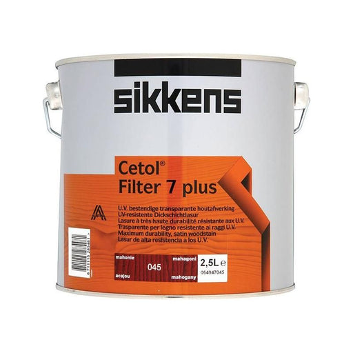 Sikkens Cetol Filter 7 Plus Translucent Woodstain Mahogany 2.5 litre Sikkens - RockBottom Nothampton