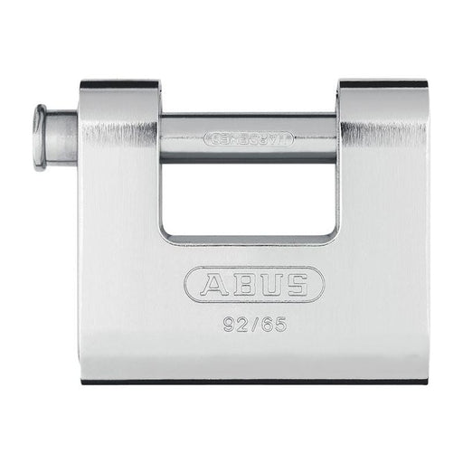 Abus Mechanical 92/65mm Monoblock Brass Body Shutter Padlock Keyed Alike KA8511 ABUS Mechanical - RockBottom Northampton 