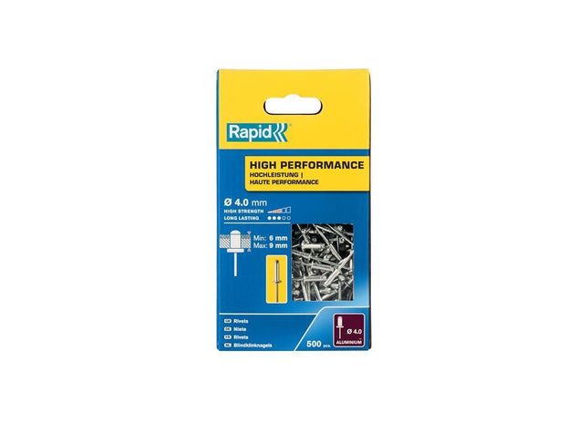 Rapid High Performance Rivets 4 x 12mm (Box 500) Rapid - RockBottom Nothampton