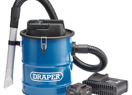 Draper D20 20V Ash Vacuum Cleaner, 1 x 3.0Ah Battery, 1 x Fast Charger 95170 Draper - Town Tools 