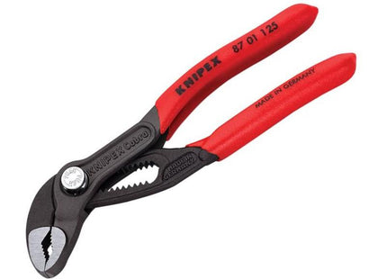 Knipex Cobra® Mini Water Pump Pliers PVC Grip 125mm Knipex - RockBottom Northampton