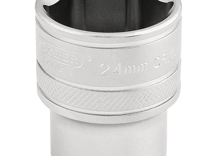 Draper 6 Point Metric Socket, 1/2" Sq. Dr., 24mm 16615 Draper - Town Tools 