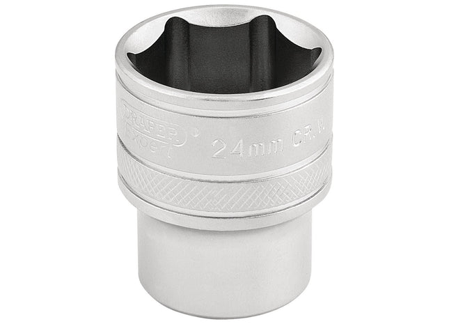 Draper 6 Point Metric Socket, 1/2" Sq. Dr., 24mm 16615 Draper - Town Tools 