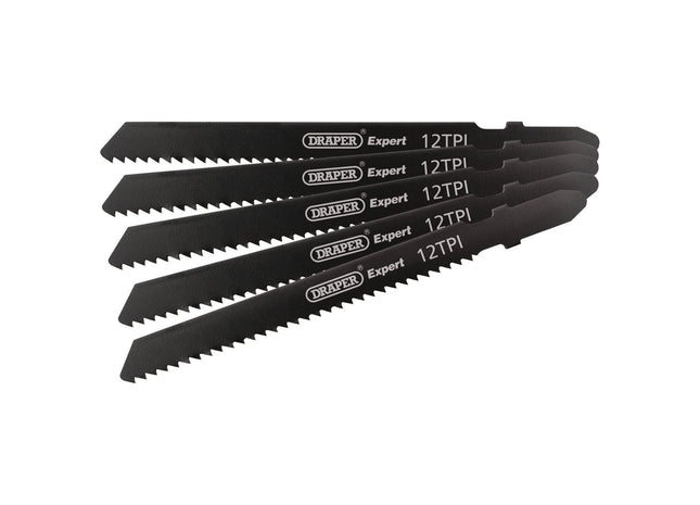 Draper DT119B Jigsaw Blade Set, 92mm (5 Piece) 81722 Draper - Town Tools 