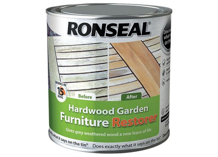 Ronseal Hardwood Garden Furniture Restorer 1 litre Ronseal - RockBottom Nothampton