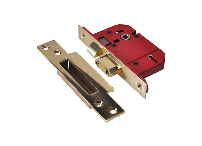Union StrongBOLT 2200S BS 5 Lever Mortice Sashlock Satin Brass 68mm Box UNION - RockBottom Northampton