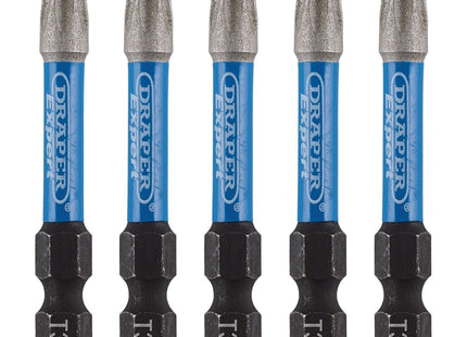 Draper Expert TX-STAR Impact Screwdriver Bits, T30 x 50mm, 1/4" Hex (Pack of 5) Draper - Town Tools 