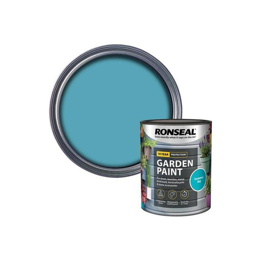 Ronseal Garden Paint Summer Sky 750ml Ronseal - RockBottom Nothampton