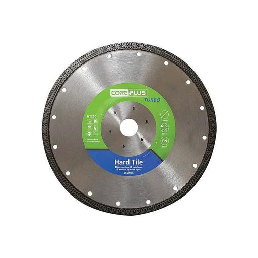 Coreplus HT250 Hard Tile Turbo Diamond Blade 250mm CorePlus - RockBottom Northampton