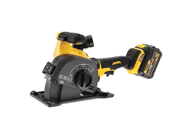 Dewalt Power Tools DCG200T2 XR FlexVolt Wall Chaser 125mm 54V 2 x 6.0Ah Li-ion DeWALT Power Tools - RockBottom Northampton
