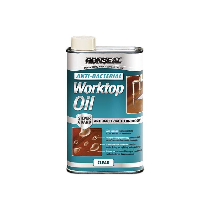 Ronseal Anti-Bacterial Worktop Oil 1 litre Ronseal - RockBottom Nothampton