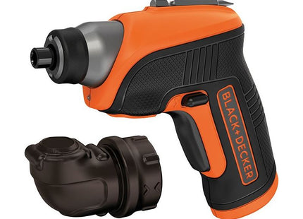 Black + Decker CS3652LC Cordless Screwdriver & Right Angle Attachment 3.6V Li-ion BLACK + DECKER - RockBottom Northampton