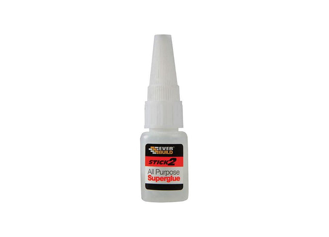 Everbuild Sika STICK2® All-Purpose Superglue Bottle 5g Everbuild Sika - RockBottom Northamptin