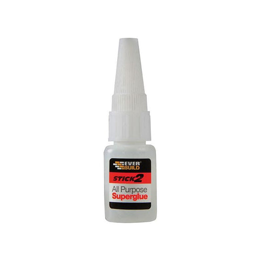 Everbuild Sika STICK2® All-Purpose Superglue Bottle 5g Everbuild Sika - RockBottom Northamptin