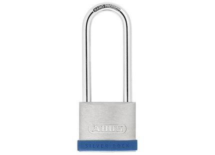 Abus Mechanical 50mm Silver Rock™ 5 Padlock Long Shackle 80mm ABUS Mechanical - RockBottom Northampton 