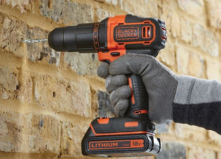 Black + Decker BCD700S1K 2 Gear Combi Drill 18V 1 x 1.5Ah Li-ion BLACK + DECKER - RockBottom Northampton