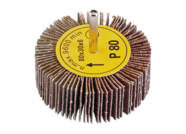 Draper Abrasive Flap Wheel, 80 x 30mm, 80 Grit 76467 Draper - Town Tools 