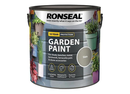 Ronseal Garden Paint Slate 2.5 litre Ronseal - RockBottom Nothampton