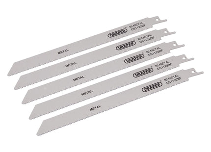 Draper Bi-metal Reciprocating Saw Blades for Metal Cutting, 225mm, 14tpi (Pack o Draper - Town Tools 