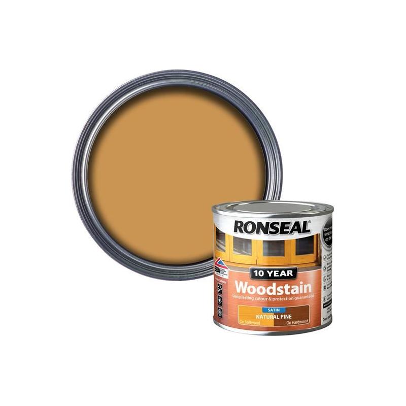 Ronseal 10 Year Woodstain Natural Pine 250ml Ronseal - RockBottom Nothampton