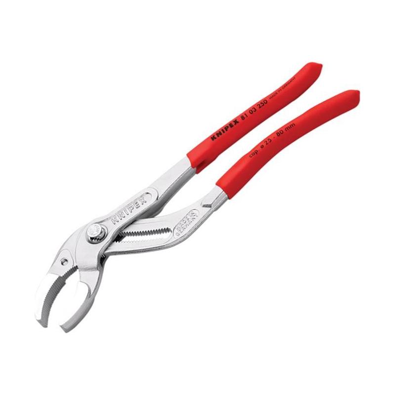 Knipex Plastic Pipe Grip Pliers Chrome 250mm Knipex - RockBottom Northampton