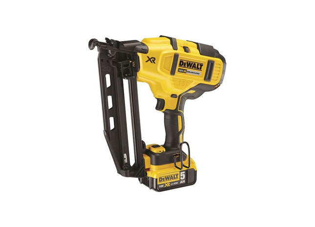 Dewalt Power Tools DCN660P2 Cordless XR Brushless Second Fix Nailer 18V 2 x 5.0Ah Li-ion DeWALT Power Tools - RockBottom Northampton