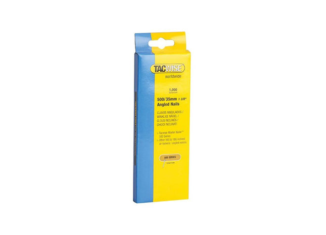 Tacwise 500 18 Gauge 35mm Angled Nails (Pack 1000) Tacwise - RockBottom Northampton