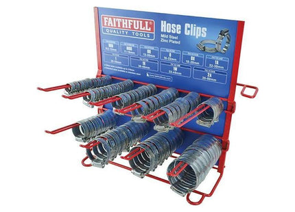 Faithfull Hoseclip Display C/W Stock 100Pc Faithfull - RockBottom Northampton