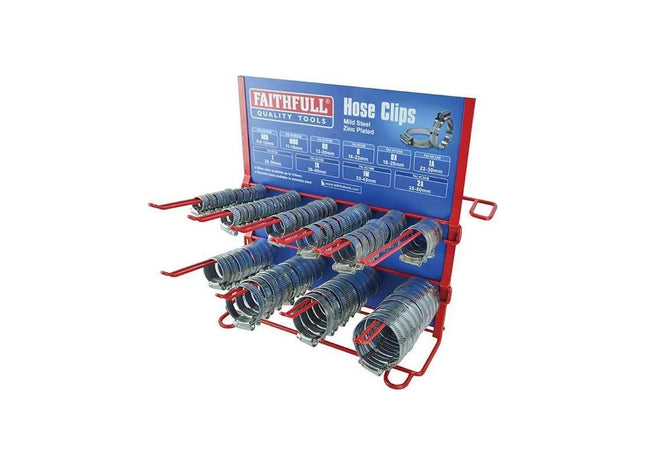 Faithfull Hoseclip Display C/W Stock 100Pc Faithfull - RockBottom Northampton