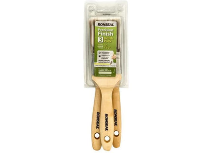 Ronseal Precision Finish Brush (Pack 3) Ronseal - RockBottom Nothampton