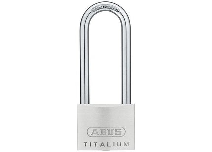 Abus Mechanical 64TI/50mm TITALIUM™ Padlock 80mm Long Shackle ABUS Mechanical - RockBottom Northampton 