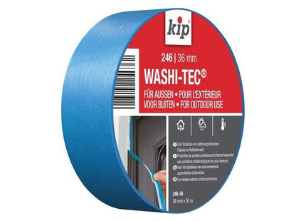 Kip® 246 Premium Outdoor WASHI-TEC® Masking Tape 36mm x 50m KIP® - RockBottom Northampton