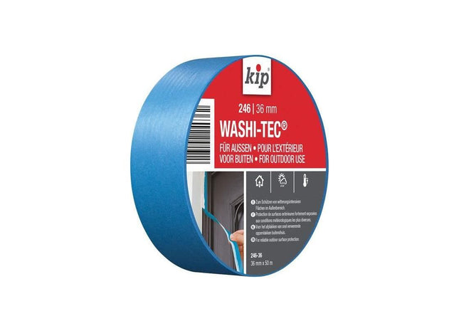 Kip® 246 Premium Outdoor WASHI-TEC® Masking Tape 36mm x 50m KIP® - RockBottom Northampton