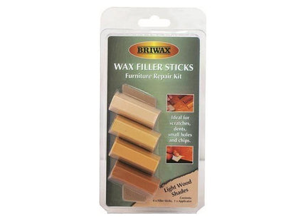 Briwax Wax Filler Sticks Light Wood Shades (Pack 4) Briwax - RockBottom Northampton