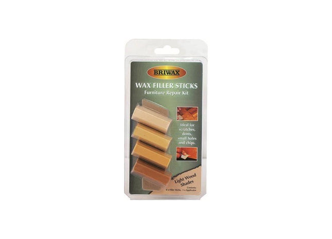 Briwax Wax Filler Sticks Light Wood Shades (Pack 4) Briwax - RockBottom Northampton