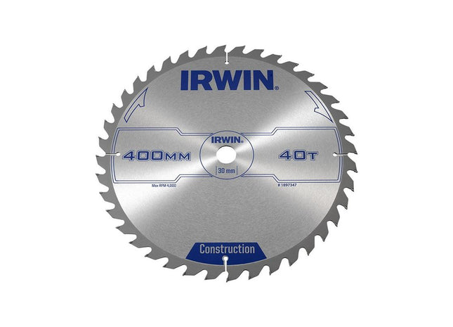 Irwin® General Purpose Table & Mitre Saw Blade 400 x 30mm x 40T ATB IRWIN® - RockBottom Northampton