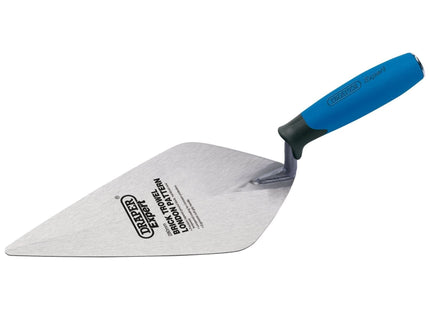 Draper Soft Grip Stainless Steel London Pattern Brick Trowel, 275mm 82148 Draper - Town Tools 