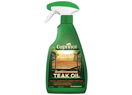Cuprinol Naturally Enhancing Teak Oil Clear Spray 500ml Cuprinol - RockBottom Northampton