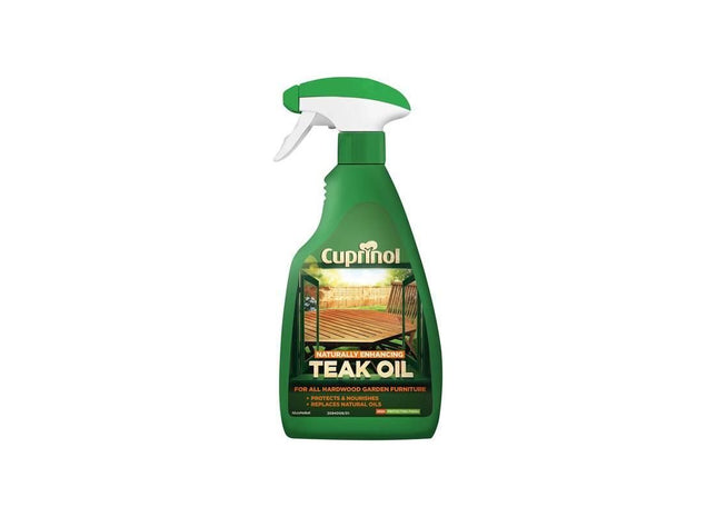 Cuprinol Naturally Enhancing Teak Oil Clear Spray 500ml Cuprinol - RockBottom Northampton