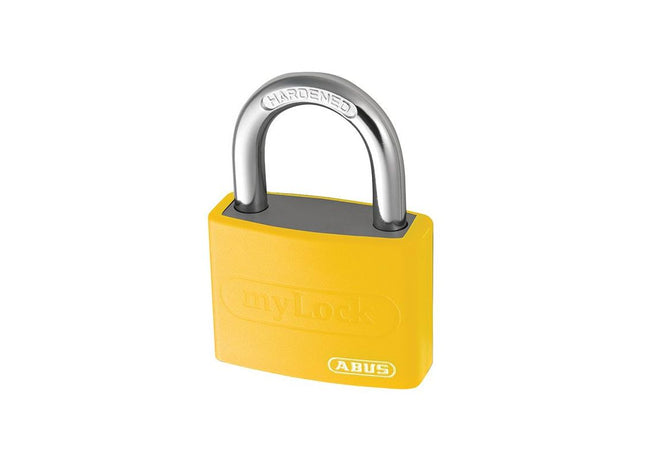 Abus Mechanical T65AL/40mm My Lock Aluminium Padlock Yellow Keyed Alike 6401 ABUS Mechanical - RockBottom Northampton 