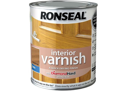 Ronseal Interior Varnish Quick Dry Satin French Oak 250ml Ronseal - RockBottom Nothampton