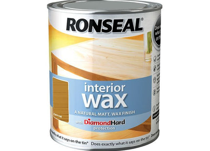 Ronseal Interior Wax Dark Oak 750ml Ronseal - RockBottom Nothampton