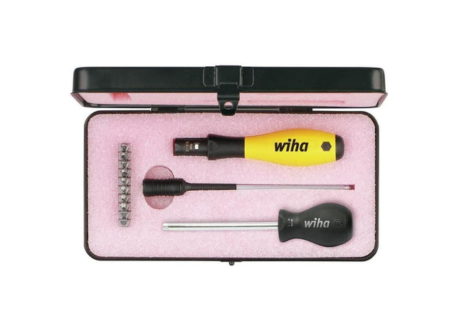 Wiha TorqueVario®-S ESD Screwdriver Set, 14 Piece (inc. Case) Wiha - RockBottom Northampton