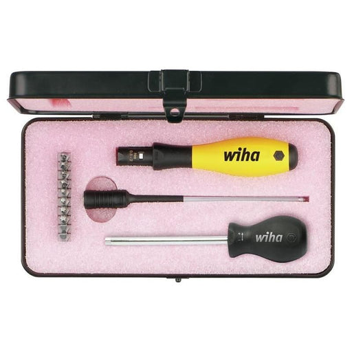 Wiha TorqueVario®-S ESD Screwdriver Set, 14 Piece (inc. Case) Wiha - RockBottom Northampton