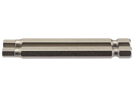 Draper Hexagonal Insert Bit, 5mm, 1/4" Hex, 75mm Long (Pack of 2) 64322 Draper - Town Tools 